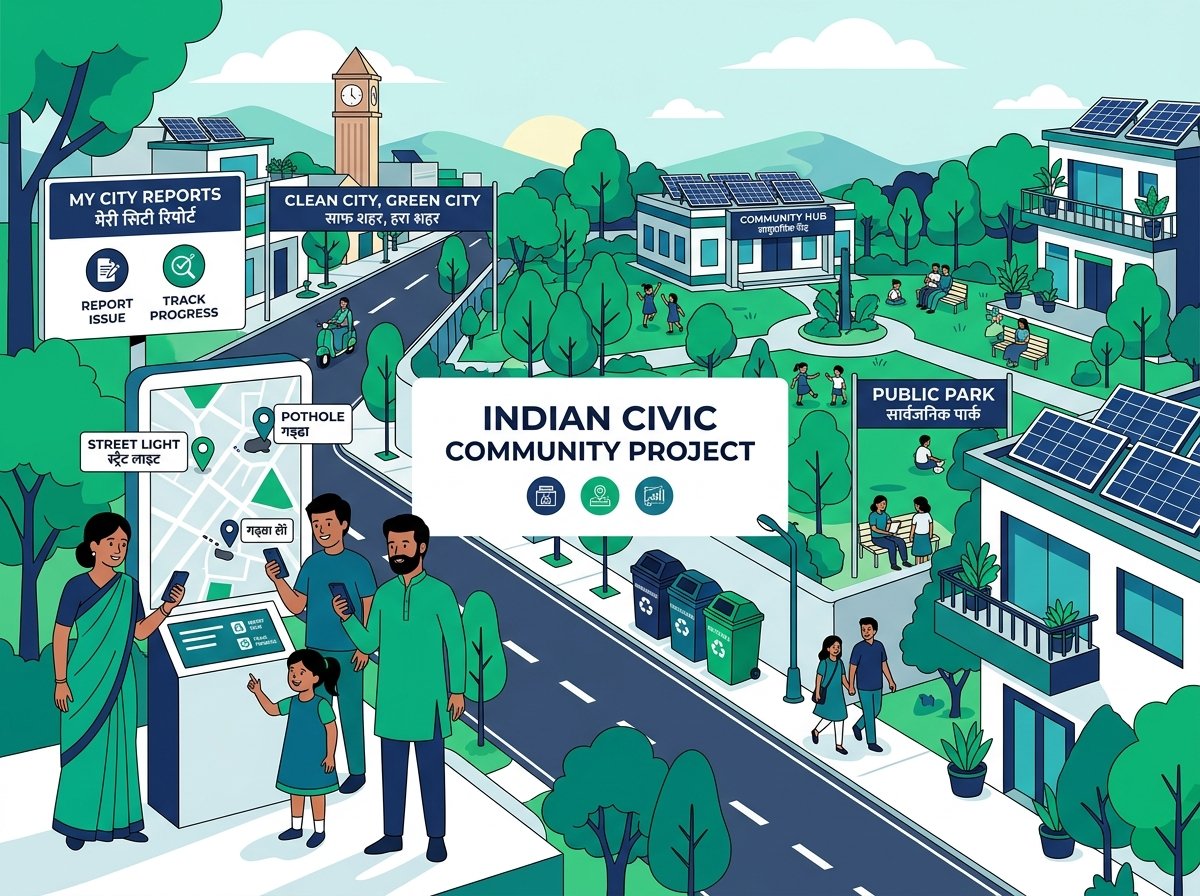 Civic Community Illustration